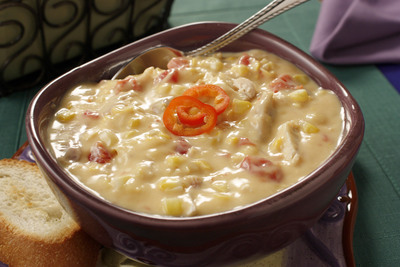 Cheesy Chicken Corn Soup