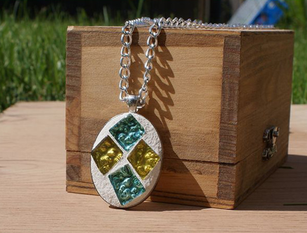 Vibrant Mosaic DIY Pendant