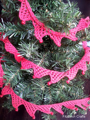 O Christmas Tree Knitted Garland