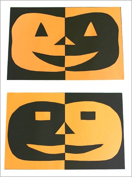 Negative Space Paper Pumpkin