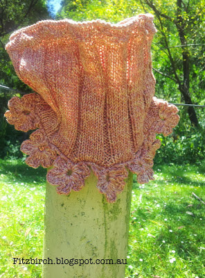 Spring Crochet Flower Cowl