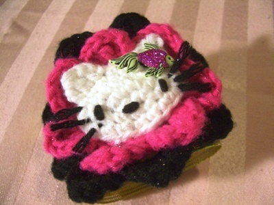 Hello Kitty Crochet Bracelet Pattern