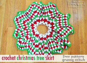 Granny Star Crochet Tree Skirt