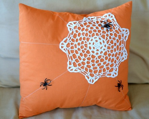 Spider Web Pillow Design