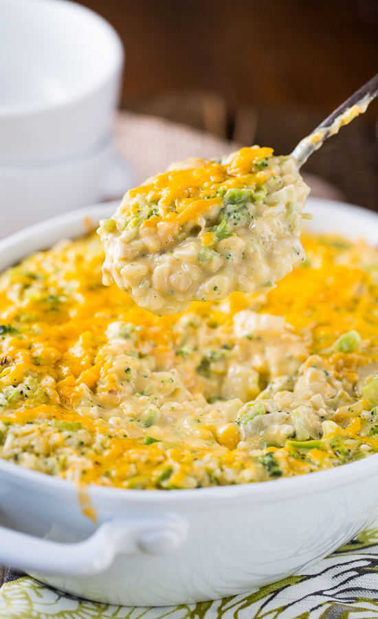 Easy Cheesy Broccoli and Rice Casserole | AllFreeCasseroleRecipes.com