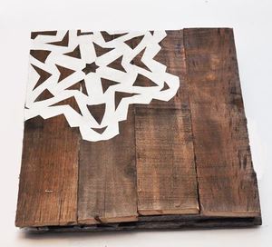 Pallet Wood Snowflake Chargers