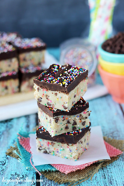 Funfetti Cookie Dough Bars