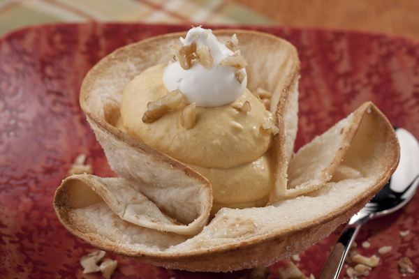 Pumpkin Mousse Baskets