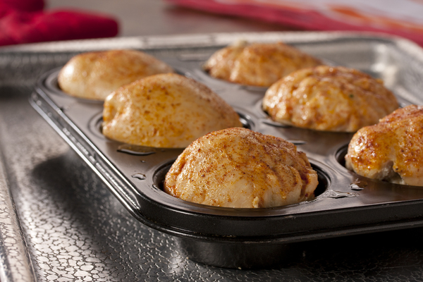 Stuffed Chicken Muffins