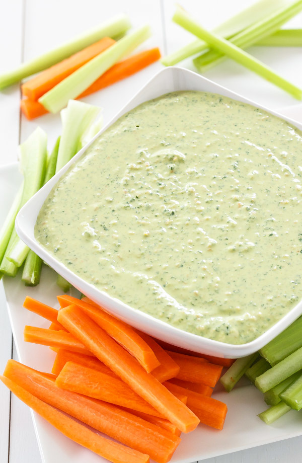 Creamy Kale Greek Yogurt Dip