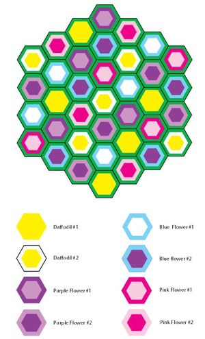 Blooming Hexagon Crochet Afghan Pattern Blooming Hexagon Crochet Afghan Pattern Grid