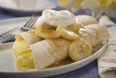 Bananas Foster Crepes