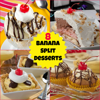8 Banana Split Desserts Mrfood Com