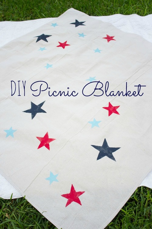 Patriotic Picnic Blanket DIY