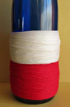 Stars and Stripes Wine Bottle Centerpiece