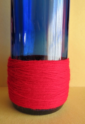 Stars and Striples Wine Bottle Centerpiece