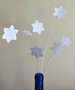 Stars and Stripes Wine Bottle Centerpiece
