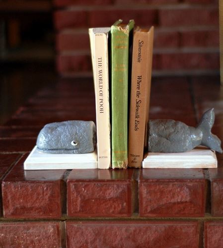 Anthropologie Knock Off Whale Bookends