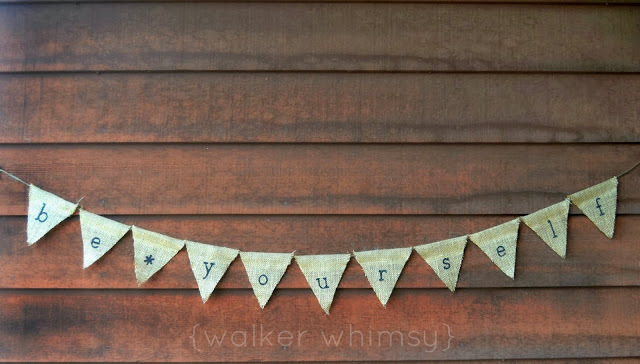 Charming Burlap Bunting