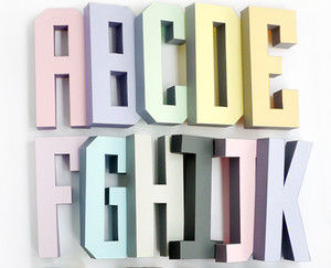 Free Printable Alphabet Wall Decor