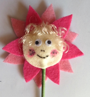 Adorable Felt Flower Fairy