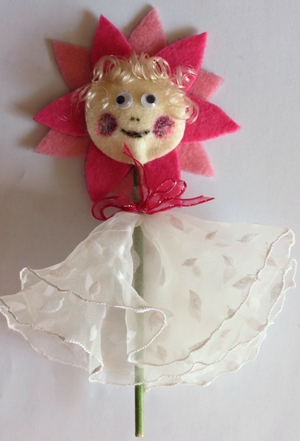Adorable Felt Flower Fairy