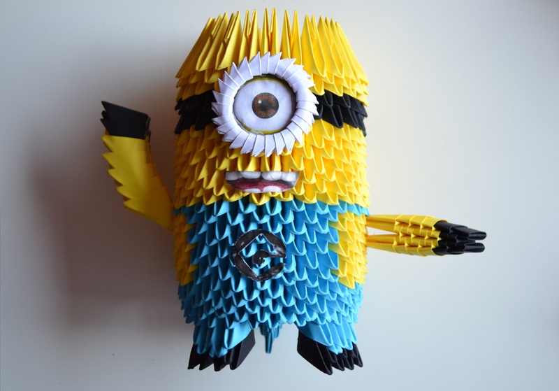 3D Origami Minion | FaveCrafts.com