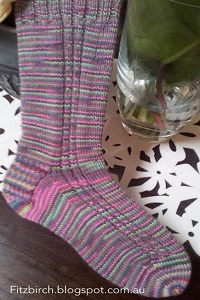 Marvelous Mock Cable Socks