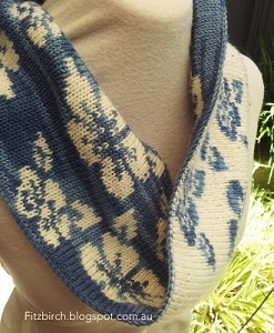 Double Knit Flower Cowl