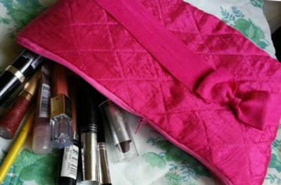 Pretty in Pink DIY Makeup Bag
