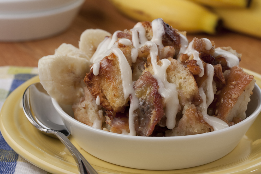 Banana Nut Bread Pudding-image