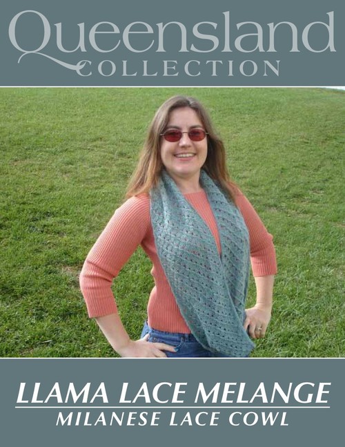 Llama Lace Cowl Knitting Pattern