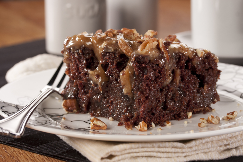 Caramel Pecan Poke Cake-image