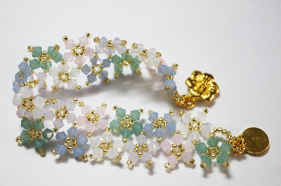 Floating Opal Blossoms Bracelet
