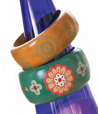 Painted Moroccan Bangles
