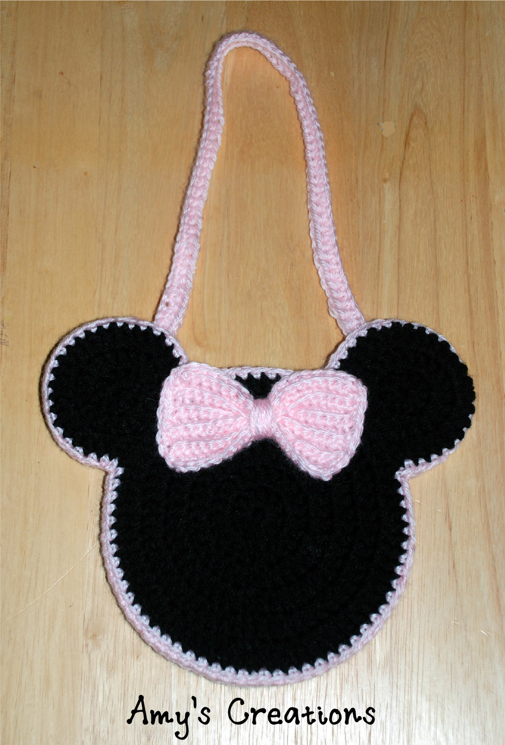 Minnie Mouse Inspired Crochet Bag Pattern | AllFreeCrochet.com minnie-mouse-inspired-crochet-bag-pattern-allfreecrochet-com