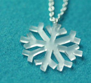 Shrinky Dink Snowflake Necklace