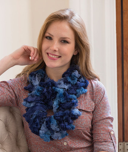 Infinite Ruffles Knit Cowl Pattern