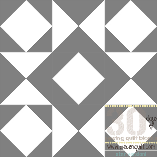 Combination Star Quilt Block Pattern