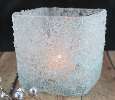 Frosted DIY Candle Holder Frosted DIY Candle Holder