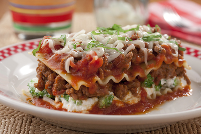 Beefed-Up Broccoli Lasagna