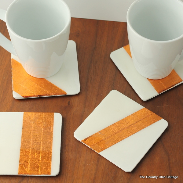 Copper Foil Coasters