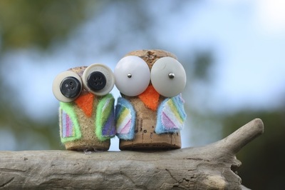 Adorable Owl Cork Craft