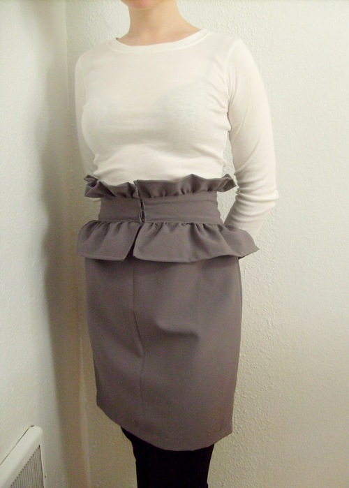 Ruffled Peplum Skirt Tutorial