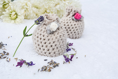 Lavender Crochet Sachets