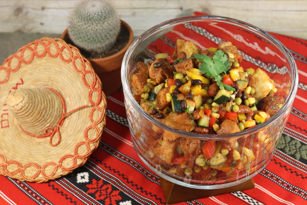 La Preferida Three Bean Panzanella Salad-image