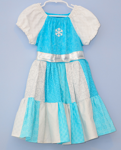 Frozen-Inspired Peasant Dress