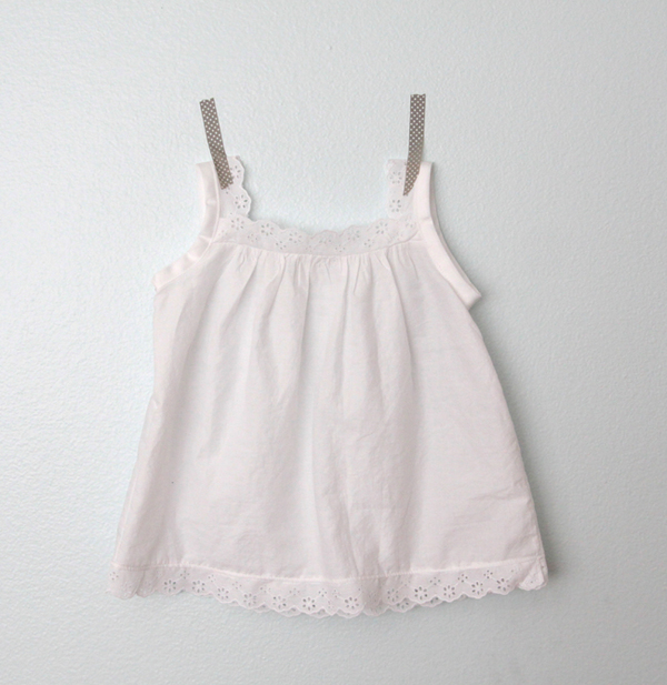 Lacey Trimmed Girls Blouse
