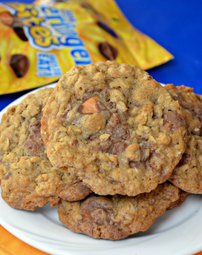 Tempting Oatmeal Butterfinger Cookies