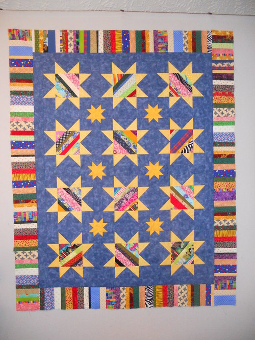 String Pieced Star Quilt Pattern